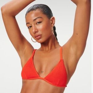 Good American Always Fits Bikini Top in Red